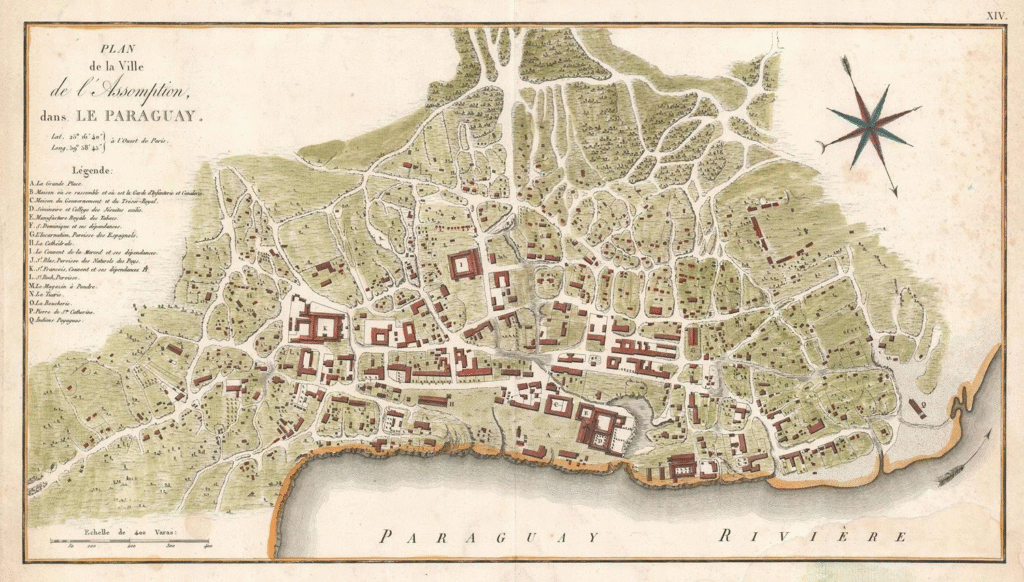 Foto Mapa Antiguo Asunción Jose Antonio Blig