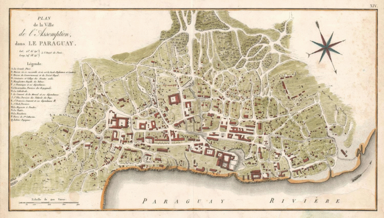 Foto Mapa Antiguo Asunción Jose Antonio Blig